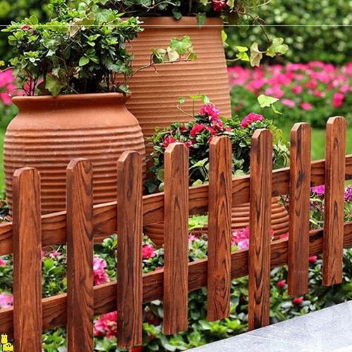 花园护栏围栏栏室外花园木篱笆栅栏户外庭院菜园花坛护栏草坪绿化