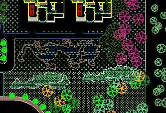 某工厂绿化设计平面图免费下载 园林景观效果图